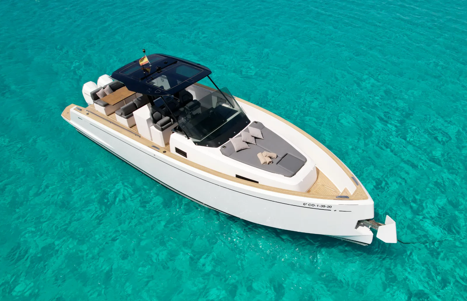 Pardo 38 · Just Calm — private charter Ibiza