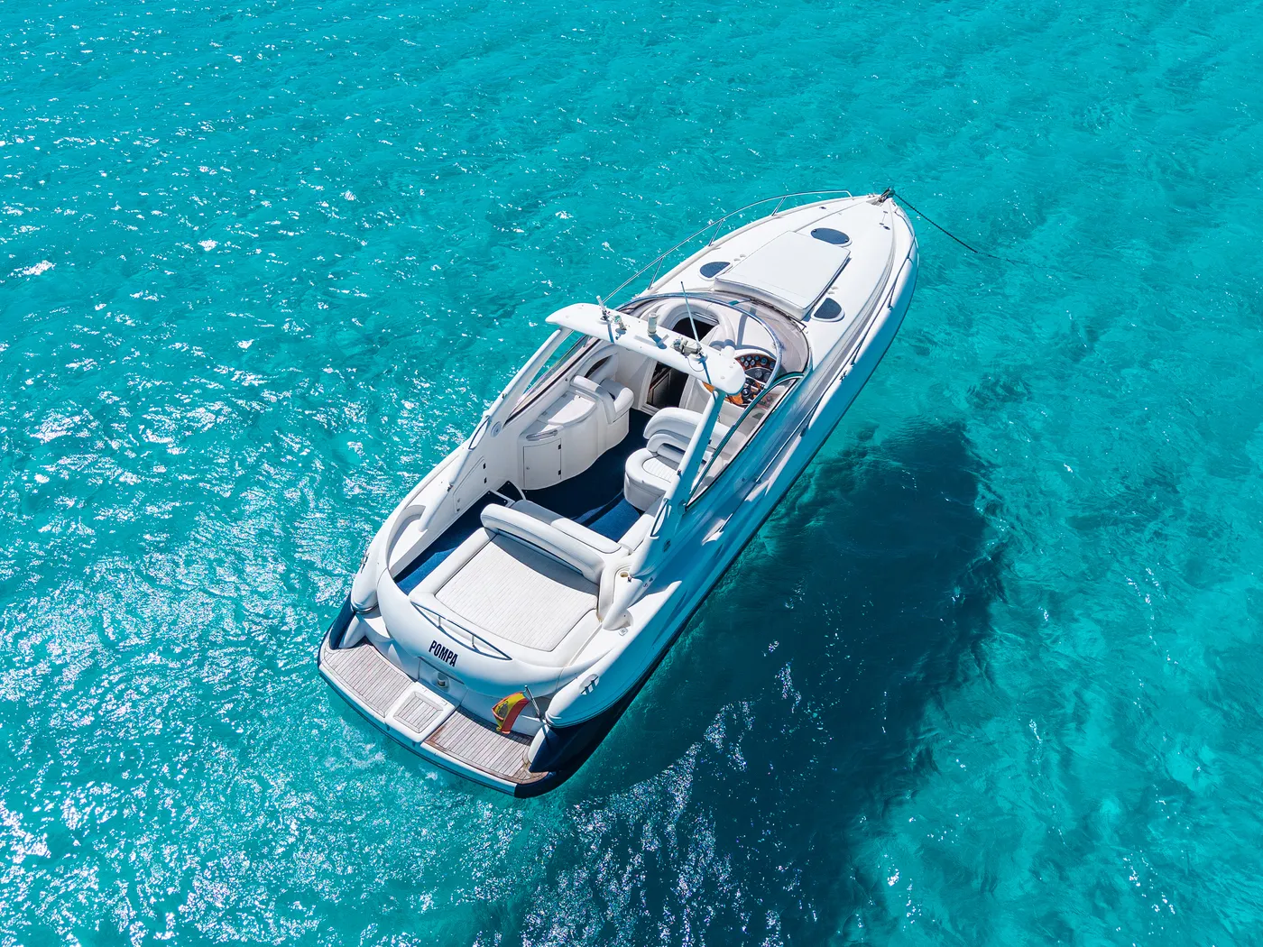 Sunseeker 34 · Pompa, private charter Ibiza
